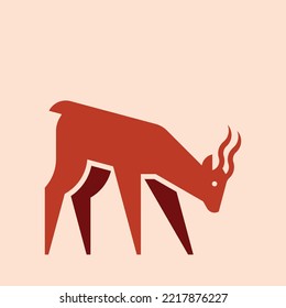 Kudu Logo. Symboldesign. Vorlagenelemente