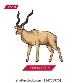 kudu vector icon symbol