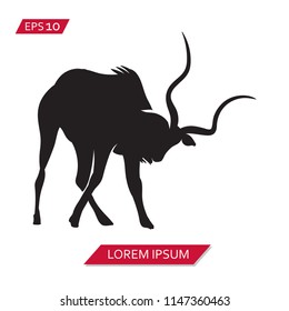 kudu vector icon symbol