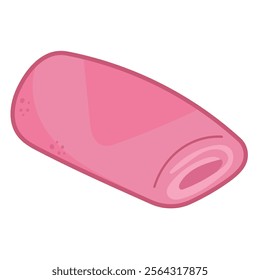 Kue dadar gulung vector icon illustration, traditional snack from indonesia, indonesian traditional sweet food