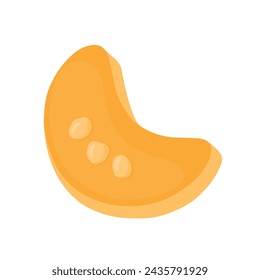 Kue Kacang Indonesian Traditional Peanut Cookie for Eid Al Fitr Flat Doodle Icon Logo. Cartoon vector illustration isolated on white background