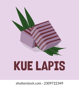 kue lapis indonesian traditional street food