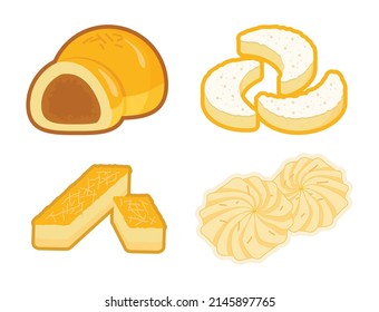 Kue Lebaran are Indonesian traditional cookies for Eid Mubarak celebration and consisted of Nastar, Putri Salju, Kue Sagu and Kastengel