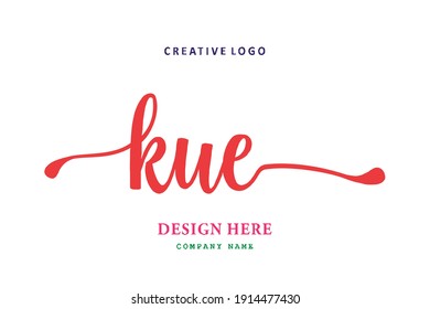 KUE lettering logo is simple, easy to understand and authoritative
