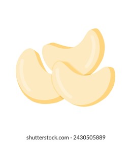 Kue Putri Salju Indonesian Traditional Sweet Cookie for Eid Al Fitr Flat Doodle Icon Logo. Cartoon vector illustration isolated on white background