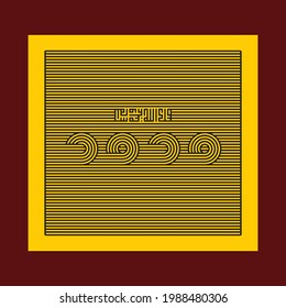 Kufi arabische Kalligrafie "Muhammad-Sal Allah Alaihi Wassalam". bedeutet: Name Kalligraphie des heiligen Propheten Mohammed (PB-UH)