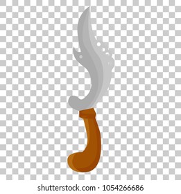Kujang (Indonesia, West Java Traditional Knife), at transparent effect background