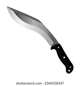 Kukri Blade from Nepal Gurkha Vector illustration