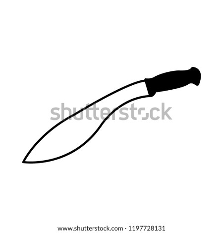 kukri knife vector icon