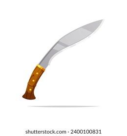 Kukri knife vector isolated on white background