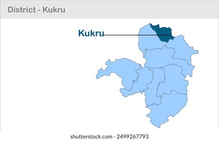 Kukru subdistrict map, Saraikela District, Jharkhand state, Republic of India, Government of Jharkhand, Indian territory, Eastern India, politics, village, tourism