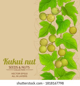 kukui vector pattern on color background