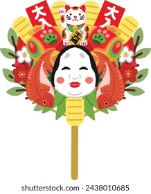 Kumade has the meaning of grabbing good fortune and not letting it go, and the meaning of collecting good fortune. The meaning of the Japanese text is money and happiness.