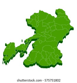 Kumamoto prefecture Map frame icon