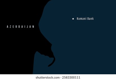 kumani Bank Mud Volcano island illustration