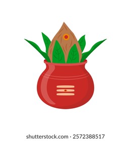 Kumbh Kalash, Indian Symbol Vector Illustration