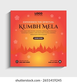 Kumbh Mela Social Media Post Banner Template
