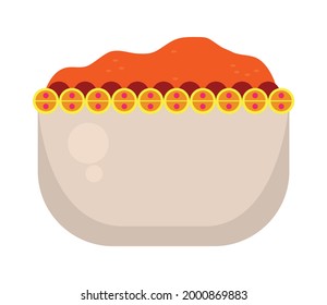 kumkum powder icon on background