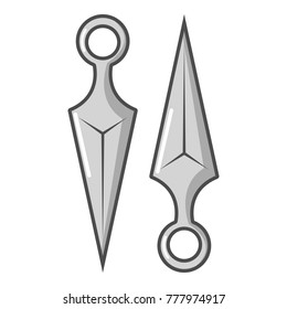 Kunai icon. Cartoon illustration of kunai vector icon for web