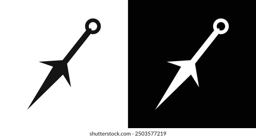 Kunai icon line art vector