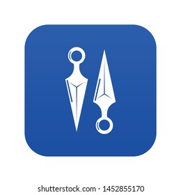 Kunai icon. Simple illustration of kunai vector icon for web