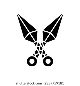 kunai icon vector design template in white background
