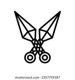 kunai icon vector design template in white background