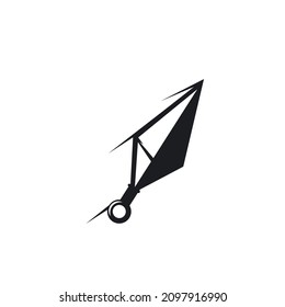 Kunai-Symbol-Vektorgrafik-Design-Vorlage