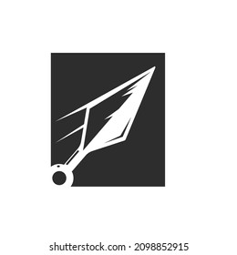 kunai icon vector illustration design element template