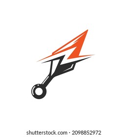 Kunai-Symbol-Vektorgrafik-Design-Vorlage