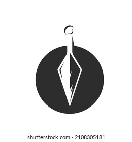 kunai icon vector illustration design element template
