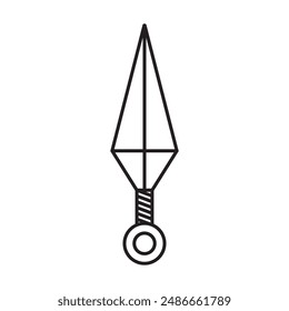 kunai icon vector illustration logo design