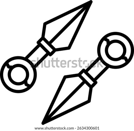 Kunai New Creative Icon Design Vector