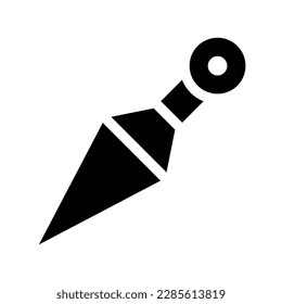 kunai solid icon illustration vector graphic