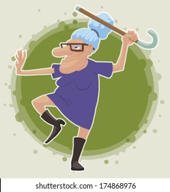 Kung Fu Grandma, Vector