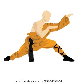 kung fu martial arts simple vector design
