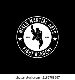 kung fu master or martial arts logo design template