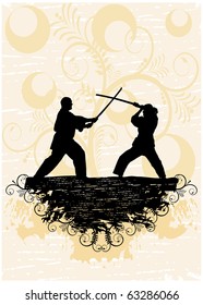Kung fu players