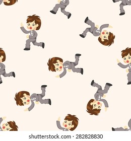 Kung fu ,seamless pattern