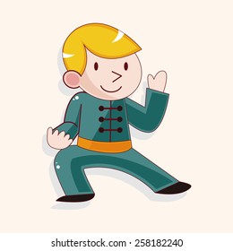 Kung fu theme elements