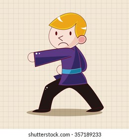 Kung fu theme elements