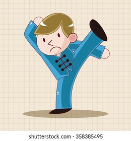 Kung fu theme elements