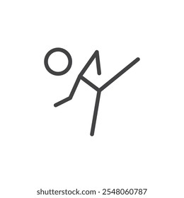 Kungfu icon Logo symbol outline set