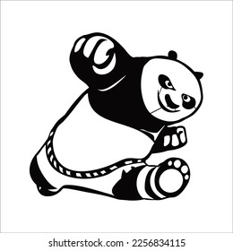 Kungfu panda design for wall decor