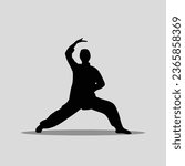 Kungfu vector image clip art