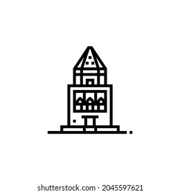 Kunya Urgench Icon Isolated On White Background 