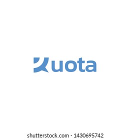 Kuota signal logo template, darts logo template, letter K logo template