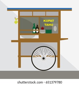 kupat tahu vendor vector illustration