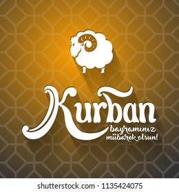 Kurban bayramininiz mubarek olsun. Translation - turkish: Happy feast of the sacrifice.