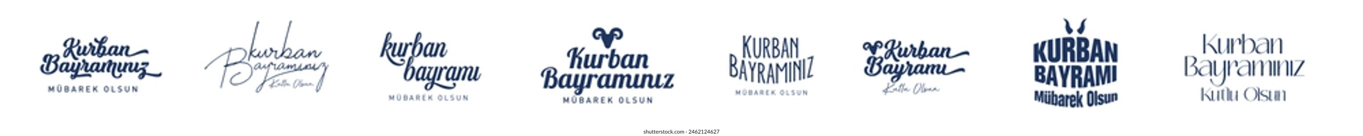 Kurban bayramı yazısı. Kurban bayramınız mübarek olsun. turkish typography religion. translation: happy eid al-adha